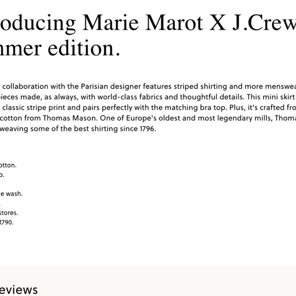 J.crew Marie Marot striped skirt nWT - Picture 3 of 5